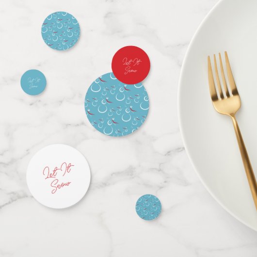 Winter Snowman Pattern lassen es schneebedeckt und Konfetti (Gruppe)