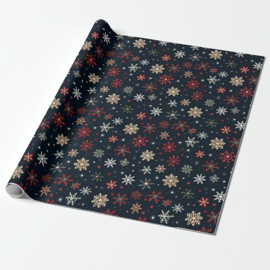 Winter Snowman Pattern Weihnachtsgeschenk Wrap Geschenkpapier (Ungerollt)