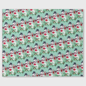 Winter Snowman Patternpapier Geschenkpapier (Flach)