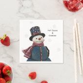 Winter Snowman Personalisiert Serviette (Beispiel)