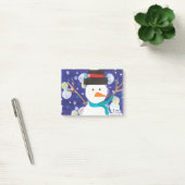 Winter Snowman Post-it Klebezettel (Büro)