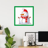 WINTER SNOWMAN POSTER (Heimbüro)