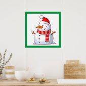 WINTER SNOWMAN POSTER (Küche)