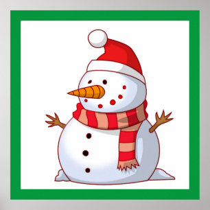 WINTER SNOWMAN POSTER
