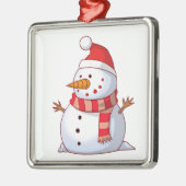 WINTER SNOWMAN SILBERNES ORNAMENT (Links)
