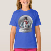 Winter Snowman Snowglobe T-Shirt (Vorderseite)