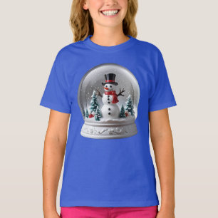 Winter Snowman Snowglobe T-Shirt