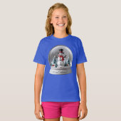 Winter Snowman Snowglobe T-Shirt (Vorne ganz)