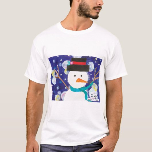 Winter Snowman T-Shirt (Vorderseite)