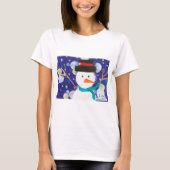 Winter Snowman T-Shirt (Vorderseite)