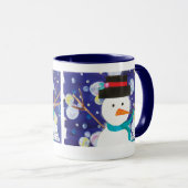 Winter Snowman Tasse (VorderseiteRechts)