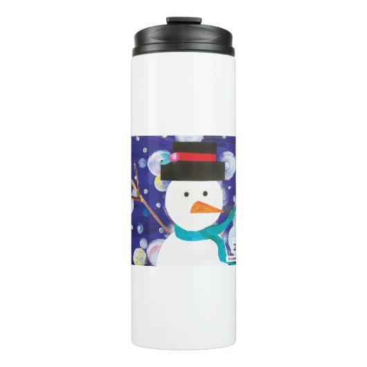 Winter Snowman Thermosbecher (Vorderseite)