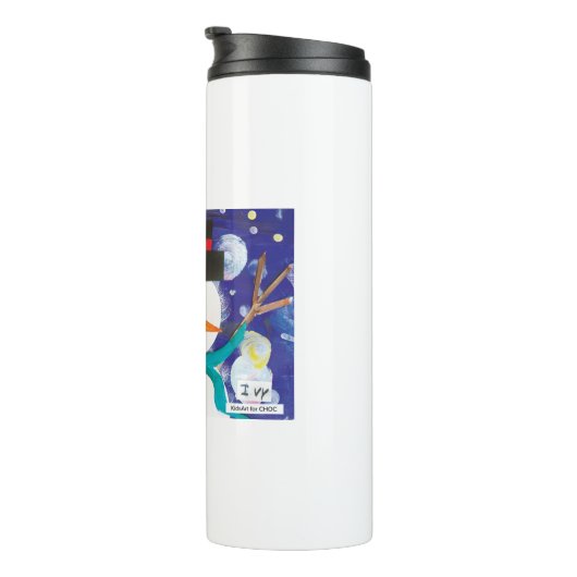 Winter Snowman Thermosbecher (Nach rechts gedreht)