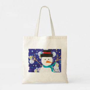Winter Snowman Tragetasche