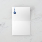 Winter Snowman Wedding Photo Thank You Dankeskarte (Innenseite)