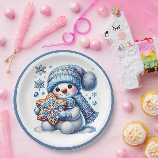 Winter Snowmen Pappteller (Party)