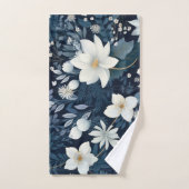 Winter Snowy Blume Badhandtuch Set (Handtuch)