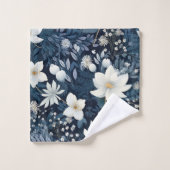 Winter Snowy Blume Badhandtuch Set (Waschlappen)