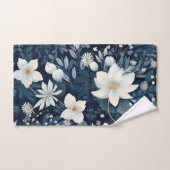 Winter Snowy Blume Badhandtuch Set (Handtuch)