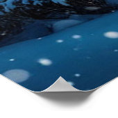 Winter Snowy Forest ❄️ Golden Light ✨ Festive Cozy Poster (Ecke)