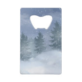 Winter Snowy Forest Zippo Lighter Geldbeutel Flaschenöffner (Rückseite)