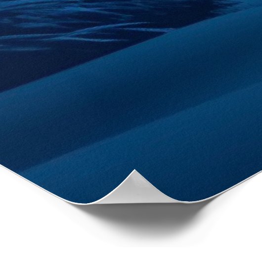 Winter Snowy Night Poster (Ecke)