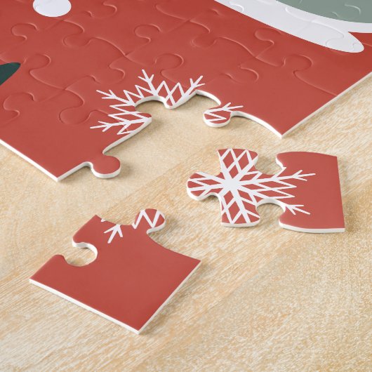 Winter Snowy Pine Wonderland Puzzle (Seite)
