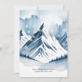 Winter Snowy Pine Wreath Brautparty Einladung (Rückseite)