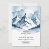 Winter Snowy Pine Wreath Polterabend Einladung (Vorderseite)