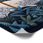 Winter Snowy Quilt Poster (Ecke)