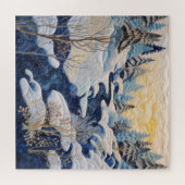 Winter Snowy Quilt Puzzle (Horizontal)