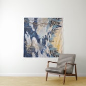 Winter Snowy Quilt Tapestry Wandteppich (Beispiel (Horizontal))