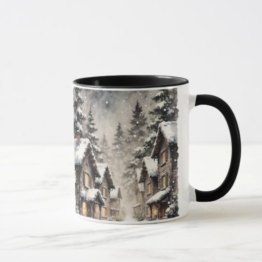 Winter Snowy Scene Mug Tasse (Rechts)
