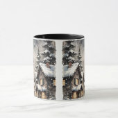 Winter Snowy Scene Mug Tasse (Zentrum)