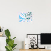 Winter Snowy Spiral Poster (Heimbüro)