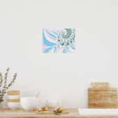 Winter Snowy Spiral Poster (Küche)