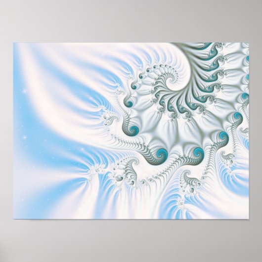 Winter Snowy Spiral Poster (Vorne)
