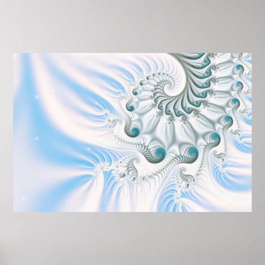 Winter Snowy Spiral Poster (Vorne)