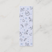 Winter Snowy time liest Mini Lesezeichen Calling C Telefonnummerkarte (Vorderseite)