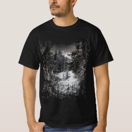 Winter Snowy Trees | Snowy Forest Print in Shirt