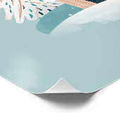 Winter Snowy Village Poster (Ecke)