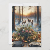 Winter Solstice Abendessen Einladung (Rückseite)