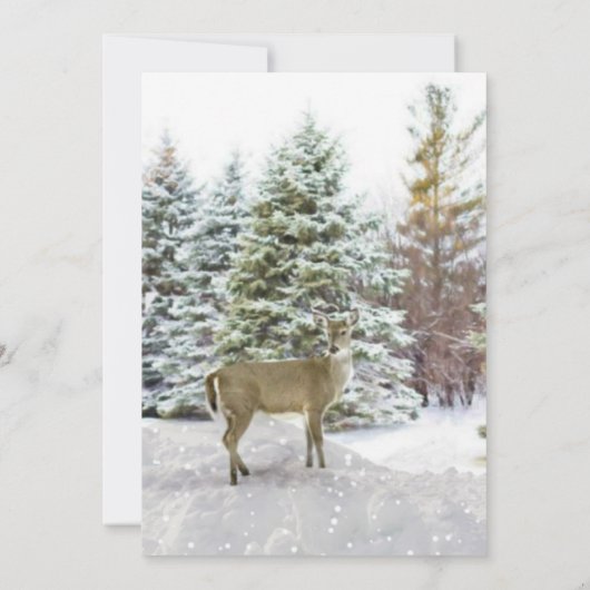 Winter Solstice Abendessen Einladung (Rückseite)