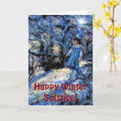 Winter Solstice Card Karte (Gelbe Blume)