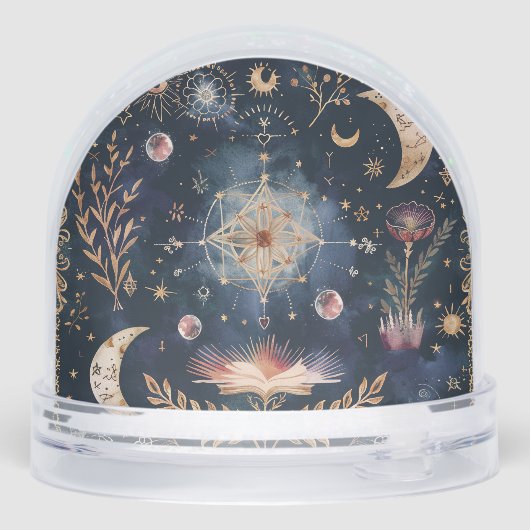 Winter Solstice Celestial Schneekugeln (Rückseite)