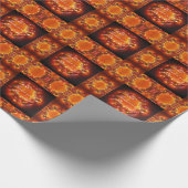 Winter Solstice Fee Lights Wreath Geschenkpapier (Ecke)