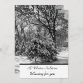 Winter Solstice - Flat Card segnen Feiertagskarte (Vorne/Hinten)
