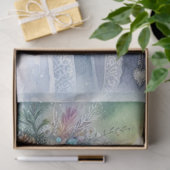 Winter Solstice Forest Goddess and Owl Seidenpapier (Geschenk)