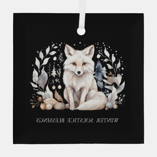 Winter Solstice Fox Ornament (Rückseite)