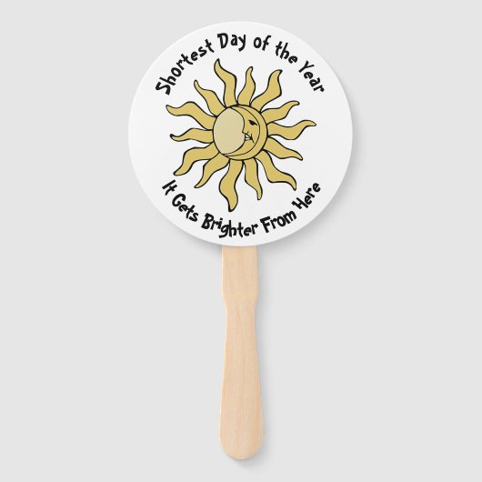 Winter Solstice Gedicht Fächer (Rückseite)